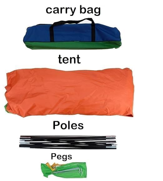 Image of 3 Season Dome Tent for Camping & Hiking, Waterproof Windproof Anti-UV, Easy Setup Instant Pop-Up, Large Size & Lightweight, Includes Carry Bag (Eight Person)