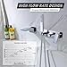 SUMERAIN Wall Mount Tub Faucets, Waterfall Tub Filler Spout with Hand Shower