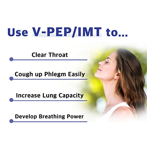 Bigbreathe V-Pep/Imt | Three-Mode Respiratory Muscle Strengthening Device, Breathing Rehabilitation, Smooth Mucus Removal Vibrating Lung, Easy To Use And Clean #TOP5