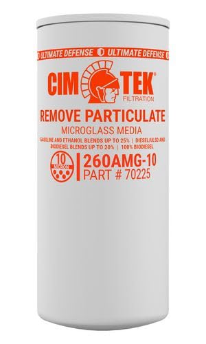 Replacement Spin-on Fuel Filter Compatible with 70225 / CIM-TEK (2-Pack)