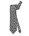 Produktbild Horror-Shop Schwarze Retro Krawatte mit weißen Punkten