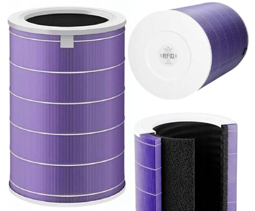 INFLOO – Filtre de Rechange pour Xiaomi Mi Air Purifier; pour 2, pour 2C, pour 2H, pour 2S, pour 3, pour 3H, pour 3C, pour PRO – M8R-FLH HEPA E11 - Charbon...