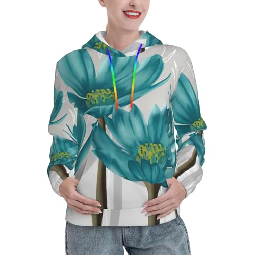 Sweat à capuche graphique pour femme, confort et style contre le froid