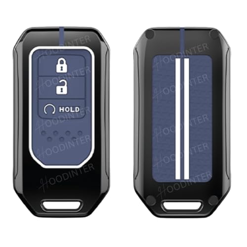 Image of Premium Metal Sapphire Car Key Cover for Honda City, Amaze, Elevate, Jazz, WR-V, Civic & CR-V (2021-2026) | Smart Remote Key Case | Scratch Resistant