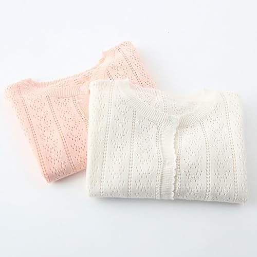 Toddler Baby Girls Knitted Cardigan Sweater Crewneck Knit Crochet Button Closure Cardigan Tops Coat3