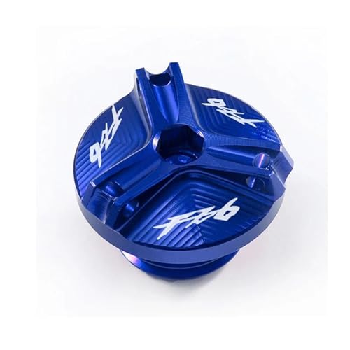 Tapa depósito líquido frenos de acabado premium azul para renovar tu motocicleta FZ6 Fazer