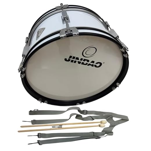 ROCKSTAR - Bombo Charanga Banda y Animación 16"x7" (41cm x 18cm) Maza y Correa Cruzada. Sonido Potente y Duradero