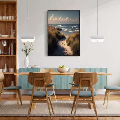 Lienzo moderno de artística con acabado detallado de dunas en formato 60x90cm 4