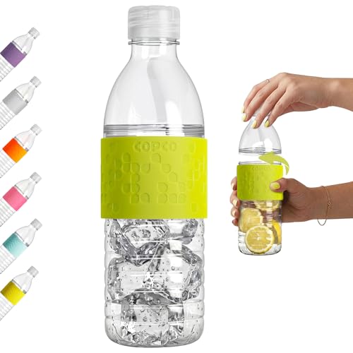 Copco Hydra 16.9 oz Water Bottle – Leak Proof, Tritan Durable, BPA Free, Dishwasher Safe, Twist Open Body for Ice & Easy Cleaning, Silicone Non-Slip Grip, Portable for Gym & Office (Lime Green) Copco Hydra 16.9 oz Water Bottle – Leak Proof, Tritan Durable, BPA Free, Dishwasher Safe, Twist Open Body for Ice & Easy Cleaning, Silicone Non-Slip Grip, Portable for Gym & Office (Lime Green)