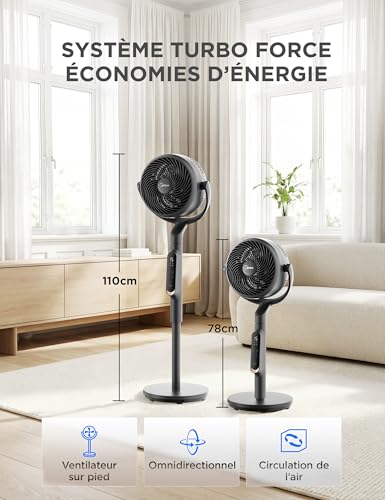 Circulateur d'air économie d'énergie Midea hauteur ajustable 110cm - 3