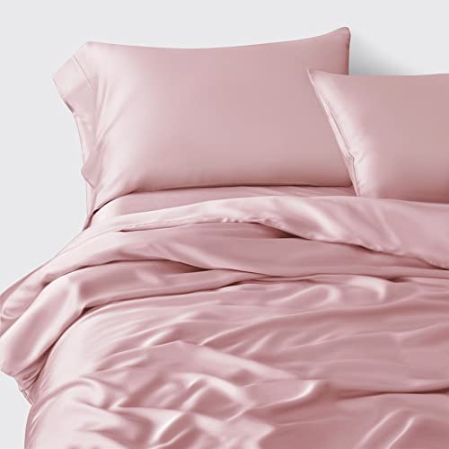 Linenwalas Duvet Cover Queen Size- Cooling Queen Duvet Cover Set- 100% Organic Eucalyptus Tencel Silk Soft 90X90 Duvet Cover With Zipper & Corner Tabs, Light Weight 3 Piece Set (Queen/Purple/Lilac) #TOP1