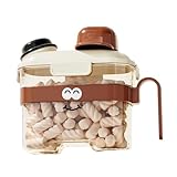 Récipient de stockage portable pour aliments pour animaux de compagnie avec grande capacité et fermeture hermétique. La forme unique de la bouilloire ajoute du plaisir à l'alimentation tout en gardant la fraîcheur des croquettes pour les chiens, les chats et les petits animaux de compagnie.