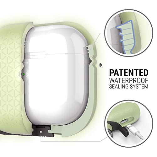 Catalyst Vibe Series Waterproof And Drop Proof Case For Airpods 3, With Premium Carabiner, Compatible Wireless Charging (Glow-In-The-Dark) #TOP6