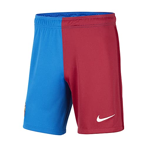 Short FC Barcelone Nike 2021/22 homme vêtement sport bermuda bleu grenat