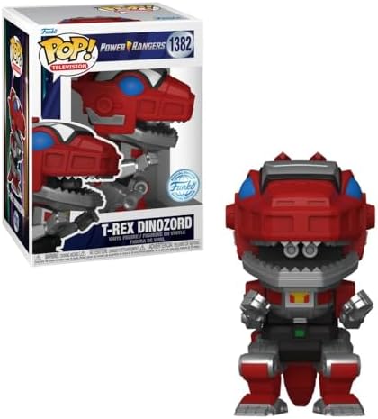 POP TV: Mighty Morphin Power Rangers 30 Aniversario - Figura De Vinilo Red Ranger Funko (con Funda Protectora De Caja Compatible), Multicolor, 3.75 Pulgadas