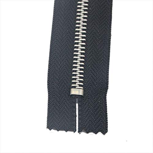 Leekayer 6Pcs #5 Metal Teeth Zippers,Close End Zipper,7 Inch(17.78Cm)Silver Teeth, Zipper For Bag,Pocket, Sewing Coats ,Crafts ,Jacket Zipper Heavy Duty #TOP4