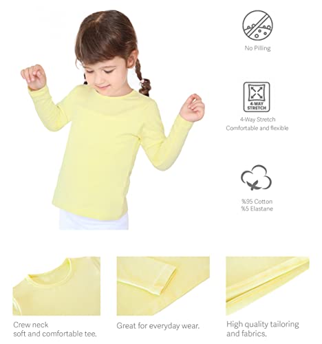 Image of Lilax Girls' Basic Long Sleeve Round Neck Cotton T-Shirt