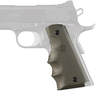 Hogue Govt. Model Rubber Grip with Finger Grooves, OD Green