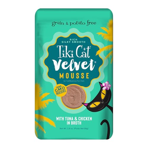 Tiki Cat - Velvet Mousse Cat Food Tuna & Chicken, 2.8 Ounce