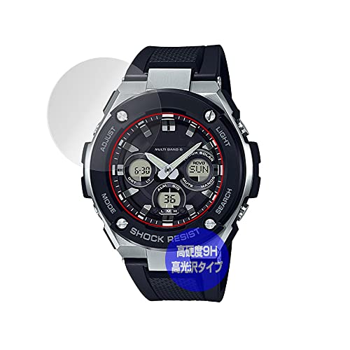~rbNX CASIO G-SHOCK G-STEEL GST-W300 V[Y p PET 9H  ی tB KX̍dx dx9Hfލ̗p { OverLay Brilliant 9H