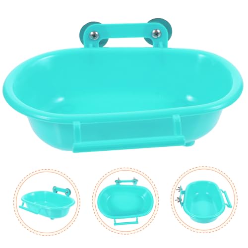 Image of BESPORTBLE Box Bird Bath Birds Supply Compact Bird Birds Bathtub Bowl Parakeet Bath for Cage Bird Cage Bathtub Bird Supplies Cage Hanging Bath Tub Bird Hanging Bathtub Bird Shower Tray Parrot