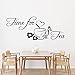 Produktbild GRAZDesign Wandtattoo Küche Time for tea Tee Tasse - Wandsticker Sticker Esszimmer, Wanddeko Wand-Aufkleber, Küchen Deko selbstklebend, 74x30cm, 070 schwarz