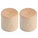 Dopro 2pcs Wood Knobs Tele Style Dome Knobs Wood Control Knobs Guitar Bass Wood Barrel Knobs Maple Wood