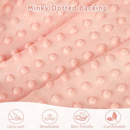 Image of Windproof Baby Car Seat Cover, 3D Mink Dot Infant Car Seat Canopy with Breathable Mesh Window, Baby Carrier Cover for All Seasons, Easy Access Carseat Carrie Snug Fit Stroller, Pink Bow