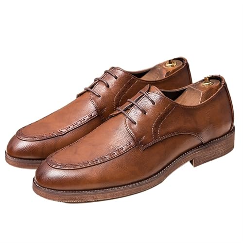 Dress Shoes for Men PU Leather Oxford Dress Shoes for Men Breathable Business Flats for Office Wear