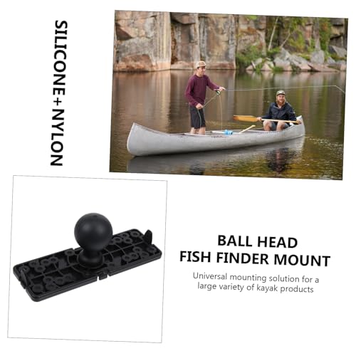 Support de détecteur de poisson Mipcase en nylon noir pour canoë et bateau - 4