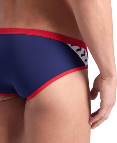 Image of ARENA Men's Icons Solid Swim Briefs Professional Training Swimsuit Sports Trunk