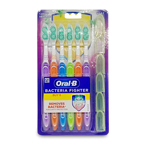 Oral-B Cavity Defense Zahnbürste, 6 Stück, Weiß, Manuell – Ansicht 1
