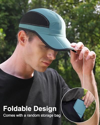 GADIEMKENSD Folding Running Man Hat Visors Sport Cap Summer Mesh Unstructured Quick Drying Hat Unisex - Image 4
