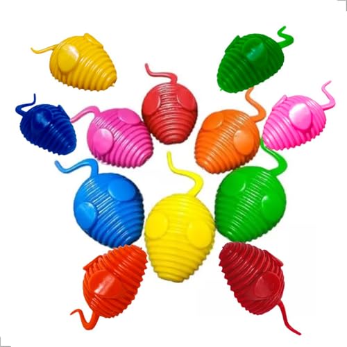 Azul Pet Ratinho Mordedor para Gatos, Kit com 12 Unidades Coloridas, 7 x 3 cm