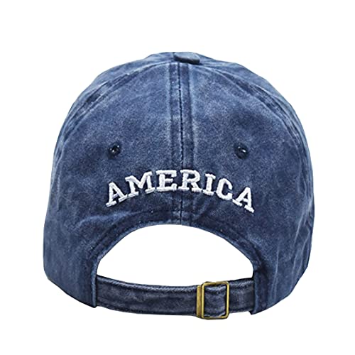 Gorra de béisbol ajustable con bandera americana miniatura 4