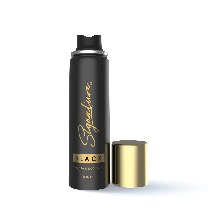 Image of Signature Black Deodorant Body Spray - 50 ml| For Men & Women| Elegant & Distinctive Fragrance|Long Lasting |Fights body odour|Skin Friendly Deo|Everyday Use|Pack of 1