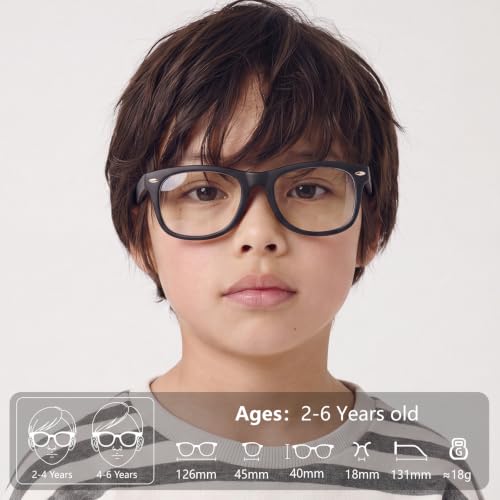 Image of EYEBUDDY Blue Light Glasses for Kids Boys Girls,Computer Gaming Bluelight Glasses,Fake Glasses for Ages 2-12
