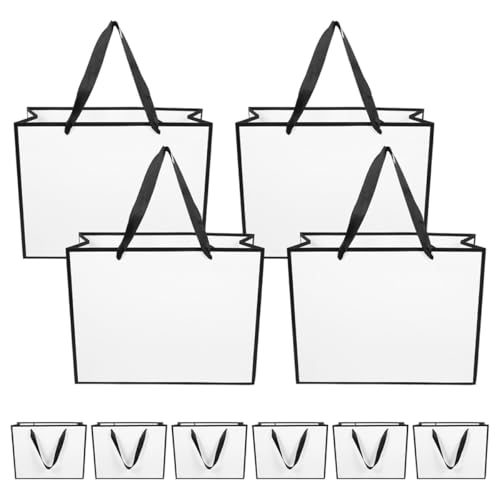 Papiers pour présents blancs pratiques et faciles à porter : lot de 20 sacs KJHBV