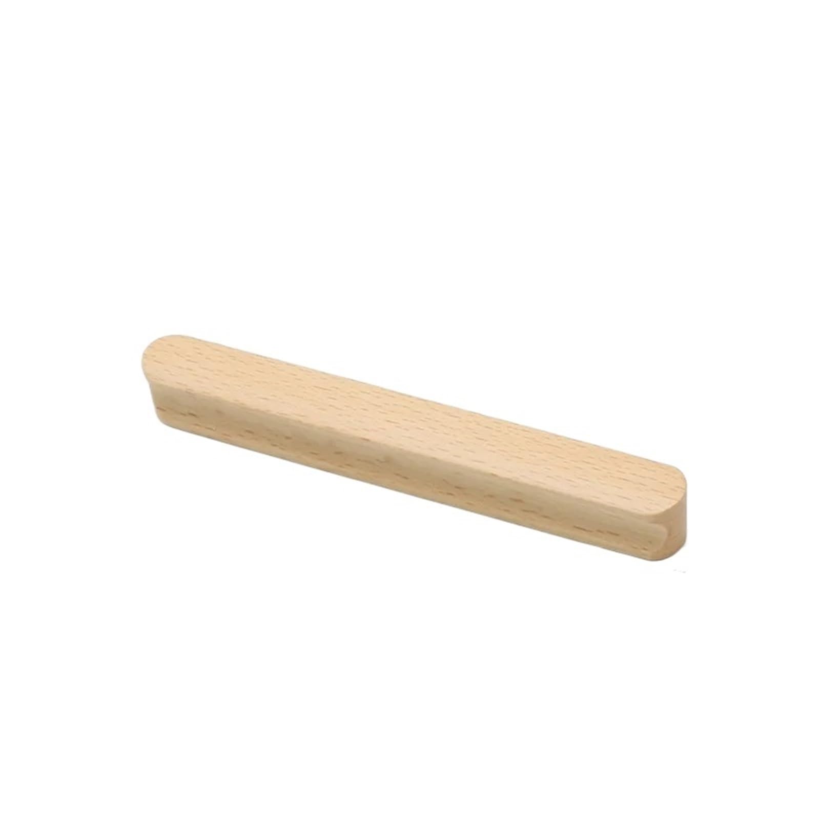 LADFRTYU Wooden Handles 2pcs Cabinet Door Wooden Handle Wardrobe Bow Shaped Drawer(150x20x18mm-A)