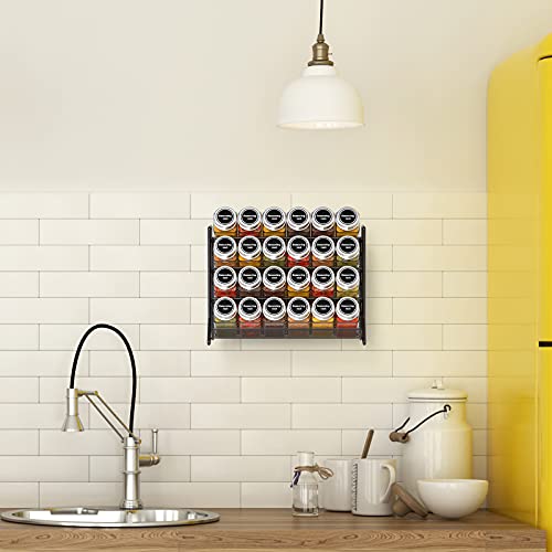 Fuleadture 3-Tier Spice Rack Free Standing, Counter Spice Organiser, Metal Seasoning Bottle Organizer for Kitchen, Countertop, Cupboard, Pantry - 2Pcs, Black - Cosy Home Interiors Fuleadture 3-Tier Spice Rack Free Standing, Counter Spice Organiser, Metal Seasoning Bottle Organizer for Kitchen, Countertop, Cupboard, Pantry - 2Pcs, Black - Image 5