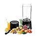 SUNJULY Exprimidor EléCtrico, 25W Mezclador de Frutas EléCtrico, Vaso Exprimidor Portátil, Batidora de Zumo USB Recargable para Cocina Casera, 420ml Negro