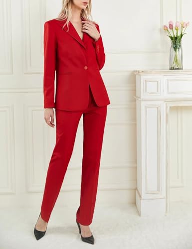 Business Women Suit Set One Button Womens Suits 2 Piece Set Professional Pant Suits for Women3
