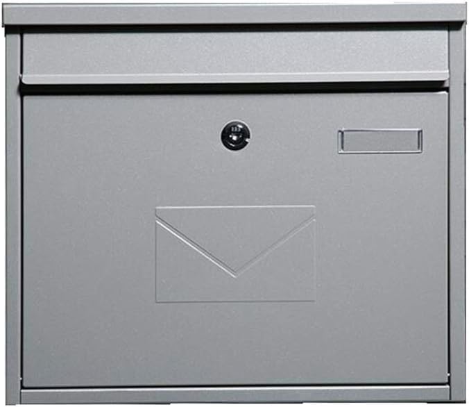 Boîte aux lettres murale avec serrure pour porte d'entrée extérieure