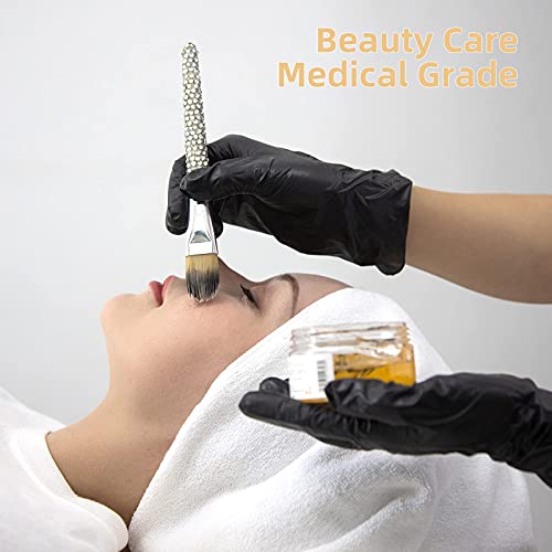 Black Disposable Vinyl Exam Gloves Latex Free Powder Free for Household Cleaning, Food Service, Tattoo, Painting, Patient Care, Pet Care, Law Enforcement, 100 Count, Medical Grade, X-Large - Image 4