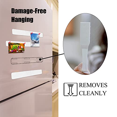 Felt Pin Board Bar Strips Bulletin Board Tiles For Wall With 40 Push Pins Memo Notice Board As Classroom Office Decor, 4 Pack (White) #TOP2