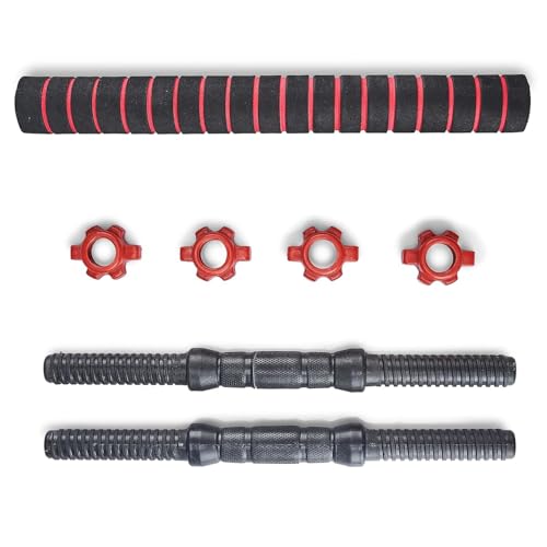 Image of LIONER Dumbbell Rods with Connectors (24mm Diameter) |Barbell Rods Weight Lifting Strength Training & Exercise Fitness, Equipment for Home Gym Workout