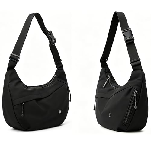 Image of Crescent Crossbody Bags for Women Nylon Travel Luna Hobo Bag Dumpling Purse