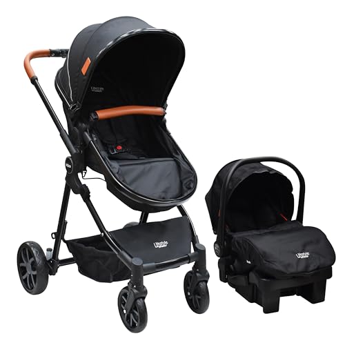 INFANTI | Carriola para Bebe MIKE | Carreola con Portabebé -Travel System con Asiento Reversible | Hasta 15 kg | Color Negro