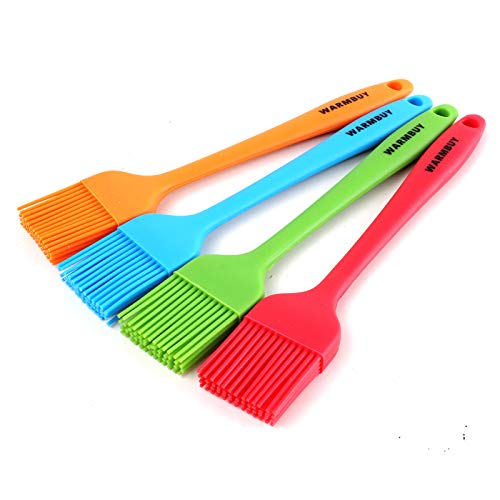WARMBUY Silicone Basting Pastry Brushes for Baking and Cooking One Piece Design 8-34 4 Pack