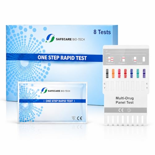 SAFECARE 7in1 Multidrogentest Schnelltest Urin Teststreifen, 8 Stück